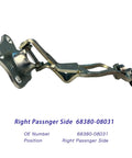 Right Sliding Door Roller Hinge Compatible With Sienna 2004 2005 2006 2007 2008 2009 2010 Passenger Side Center Door Power Roller Assembly Replacement 68380 08031 Restores Smooth Operation And Eliminates Jamming.
