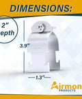 Dimensions of 2 Inch Rigid Conduit Clamp Pack Of 10 In Galvanized Steel For Strut Channel With Quick Twist In Install Durable Clamps