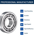 Compact, pre lubricated tapered roller bearing cone cup set delivers strong radial and axial load capacity for machinery