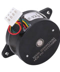 2 Phase 1.8 Step Angle Round Stepper Motor DC2.4V 1A 36mm for 3D Printer Extruder Widely Used in X1 or P1 Series, showing wiring and mount