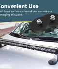 4 Pack Rubber Coated Mounting Magnets With M5 Threaded Studs And Included Screw Spacer And Washers Neodymium 30 Lb Pull Magnetic Base installed on car