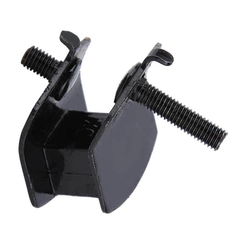 Generator Mounts And Rubber Motor Brackets For Extended Run Generators 4Pcs Anti Vibration Mounts Fit For Power Tools And Engines Durable Metal Construction For Quiet Stable Performance, close-up view of black metal and rubber mount with bolts