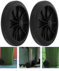 Trash Can Wheels Replacement Set 7 Inch Rubber Casters For Garbage Bins And Outdoor Waste Containers Easy Installation