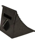 Heavy Duty Rubber Wheel Chock For Trailers And Docks With Molded Hand Hold Oil Resistant OSHA Compliant 7 By 10.25 By 8.13 Inch