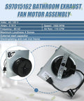 S97015162 Motor Upgrade Assembly for Broan NuTone Bathroom Exhaust Fans with 8" x 8-1/4" Housing