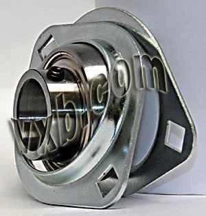 SBPFL208 Pressed Steel Bearing 2-Bolt 40mm Bore Flanged Mounted in a durable pressed steel housing unit.