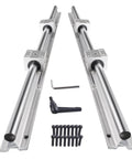 SBR16 1200mm Linear Rail Guide SBR16 Fully Supported Linear Slide Rail with 4Pcs Industry-Standard SBR16UU Slide Ball Bearing Block