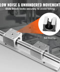 SBR20 Linear Rail Kit With Two 1800mm Rails And Four SBR20UU Blocks For CNC Routers And Automated Machines High Precision Steel Rails