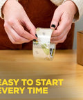 Person using Scotch Sure Start Packing Tape Clear 1.88 In X 22.2 Yd 6 Dispenser Rolls Quiet Unwind Easy Start Strong Hold