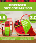 Scotch Sure Start Packing Tape Clear 1.88 In X 22.2 Yd 6 Dispenser Rolls Quiet Unwind Easy Start Strong Hold size comparison