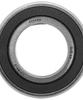 Four sealed double row angular contact ball bearing 30mm bore by 55mm outer and 23mm wide with dual rubber seals, front view