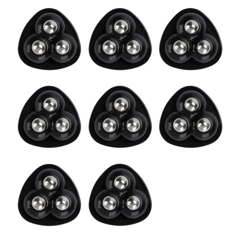 8 Pieces 1.45 Inch Self Adhesive Appliance Caster Wheels 360 Degree Swivel Quiet Movement For Kitchen Appliances Coffee Machines Blenders