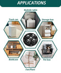 Applications of Self Adhesive Caster Wheels With 360 Degree Swivel for furniture, appliances, and storage solutions in various settings.