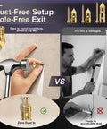 Comparison of 80pcs Self Drilling Drywall Anchors and Screws Kit with traditional methods, highlighting dust-free setup and wall protection.