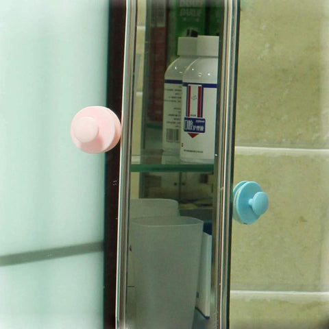 Ten Piece Pack Self Stick Drawer Knobs For Cabinets And Doors No Glue Needed Peel And Stick Installation on glass door