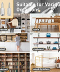 100-Pack Self Tapping Screws Cabinet Laminate Shelf Pegs Non-Slip Pins for Bookcases, Wardrobes, Kitchen Cabinets Cross Screw Fixed Design suitable for various occasions