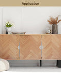 Two Pack Brushed Silver Semicircle Cabinet Pulls With Two And A Half Inch Hole Centers on a modern wooden cabinet in a room setting