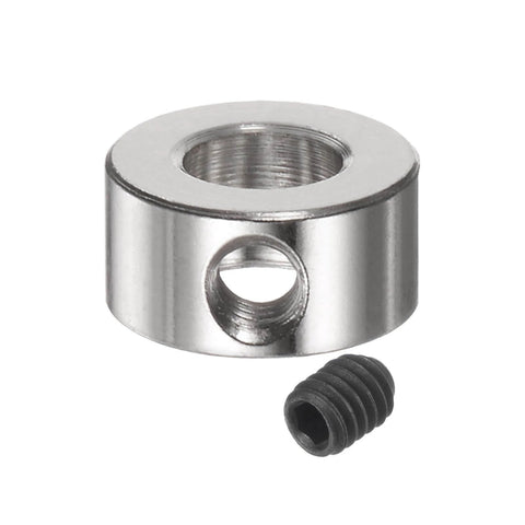 10pcs Set Screw Collars 4.05mm Bore Shaft Collars, 9mm OD, 5mm Width, Landing Gear Stopper Wheel Collar, close-up view