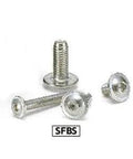 SFBS-M6-12 NBK Socket Button Head Cap Screws - Flange 20-Pack - Made in Japan, showcasing smooth motion and stable alignment.