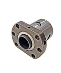 SFU1204 Right-Hand Ball Screw Nut (4mm Lead), Bearing Steel Construction, 4-Ball Circuit Design, Includes Mounting Sleeve, front view