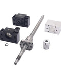 Complete 2X 400mm HGR15 Linear Guide Rails With 4 Bearing Blocks And 1X 400mm SFU1204 Ball Screw With Metal Deflector Nut components