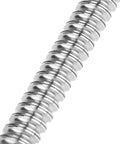 Close-up of Rolled Ballscrew With Anti Backlash Ballnut SFU1204 700mm, showcasing spiral threads for precise linear motion in machinery.