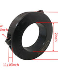 Shaft Collar Bore 2'' Double Split Black Oxide Set Screw Durable Shaft Collars Suitable for Machinery and Industrial Use 2 Piece.