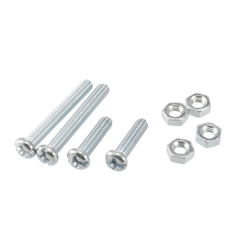 Set of screws and nuts for use with DC 220V 10A Rotary Roller Lever Actuator Enclosed Mini Limit Switch for CNC Mill 3D Printer Door Switch