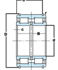 SL185010 Sheave Bearing 2-Row Full Complement Bearing 50x80x40mm - Buy Bearings online - Fast US Shipping