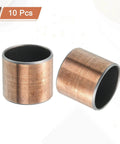 10 Pack Sleeve Bearings One Inch Bore And One And One Eighth Inch Outer Diameter One Inch Length Self Lubricating Oilless Bushings
