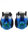 Front view of Small peristaltic Pump Stepper Motor 24V Adjustable Speed Kamoer KPAS-100, compact design with 3 rotors.