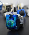 Small peristaltic Pump Stepper Motor 24V Adjustable Speed Kamoer KPAS-100 Long Service Life high-Precision dosing Pump with blue casing