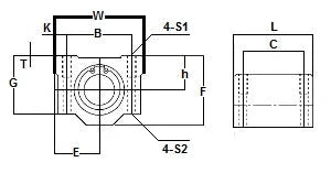 SMS10UU 10mm Slide Bush Bushings Miniature Motion Linear Bearing technical diagram and dimensions.