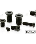 ✝️ SSH-M8-12-SD NBK Socket Head Cap Screws - Extreme Low & Small Head- Pack of 10 - Made in Japan shown in mixed sizes