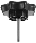Spare Tire Bolt Replacement 3.77 Inch Wheel Mounting Screw Clamp Hardware Car Accessory, black plastic and metal, side view