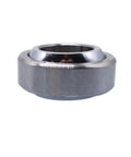 Side view of a Compact 12x22x10 mm spherical plain radial bearing GE12C, self-aligning for radial support in small gearboxes and automation modules.