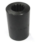 Durable 7/8 inch 13-tooth splined shaft coupler delivers precise torque transfer for CNC machines and robotics, cold rolled steel.