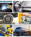Collage of machine tools and applications showing Bore 10mm Double Split Shaft Collar 24mm OD 9mm Thickness in use.