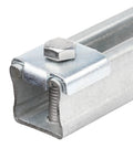 Square Saddle Washers For One Half Inch Bolts Fits One And Five Eighths Inch Strut Channel Twenty Pack One Eighth Inch Thick installed view
