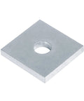 Premium 20 Pack Square Strut Washer Plates for 1-5/8 Channel with 3/8 Bolt Size made from carbon steel with electrogalvanized finish