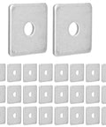 Electrogalvanized Square Strut Washer Plates One And Five Eighths Inches With Three Eighths Inch Hole And Three Point Five Millimeter Thickness 40 By 40 Millimeter 35 Pack Heavy Duty Carbon Steel Washers For Standard One And Five Eighths Inch Strut