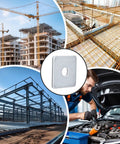 Electrogalvanized Square Strut Washer Plates One And Five Eighths Inches With Three Eighths Inch Hole And Three Point Five Millimeter Thickness 40 By 40 Millimeter 35 Pack, used in construction and automotive settings.