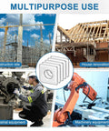 Illustration showing multipurpose use of Stainless Steel Square Washer Plate Set For M8 Bolts in construction, renovation, and machinery.