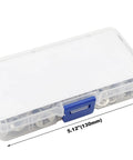 Clear plastic box of Stainless Steel Starlock Washers Kit 7 Sizes M3 to M12 External Push Rings
