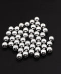 620PCS 304 Stainless Steel Precision Balls on black background, Bicycle Bearing Balls Assortment Kit, 6 Sizes Steel Balls 1/4" to 3/32"