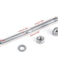 Stainless Steel Cable Railing Hardware Kit 10 Pack One Eighth Inch Gauge components including tensioner, nut, and washer for installation.
