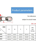 Stainless Steel Wire Rope Crane Pulley Block M15 Lifting Crane Swivel Hook dimensions and specifications chart
