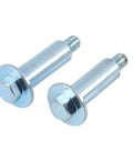 2X Front Wheel Shaft Bolt 90101-VG3-000 Compatible with Honda HRR216 HRS216 HRT216 Lawn Mower, stainless steel bolts side view