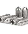 Stainless Steel M4 X 16mm Hex Socket Spring Ball Point Grub Screws 20 Pieces With 0.8mm Pitch And 16mm Thread Length for assembly