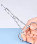 4mm Jaw Piercing Ball Removal Tool Stainless Steel Dermal Anchor Forceps For Dermal Tops Unscrew And Screw Ball Pliers in hand